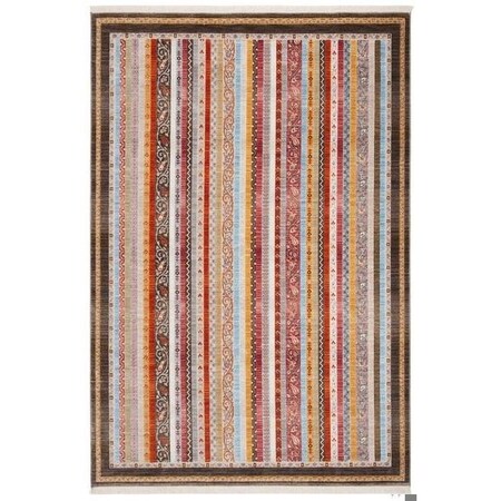 Safavieh Power Loomed 8 x 10 ft. Bokhara Bohemian RugBrown & Yellow Rectangle BOK137T-8